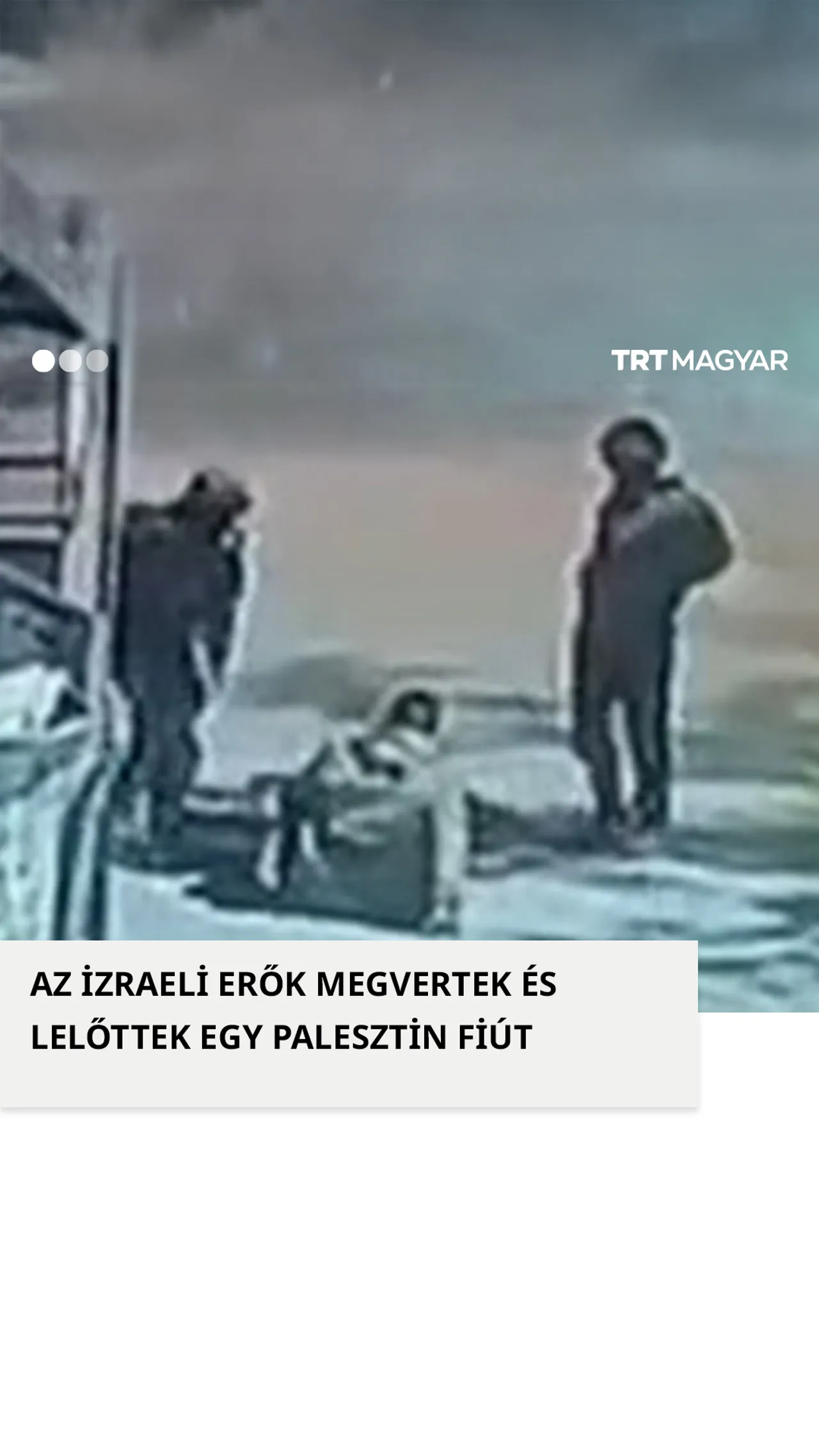 Lelőttek egy palesztin fiút az izraeli erők